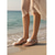 voordelige Platte Sandalen-Elegante abrikooskleurige jelly sandalen voor dames - waterdichte teenslippers met 3D-bloemenversieringen voor strandvakanties en feestjes bij het zwembad. &amp;zomer resortkleding