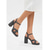 cheap Platform Sandals-Women's Square Toe Polka Dot Platform Sandals - Vintage Block Heel Ankle Strap Shoes for Elegant Evenings, Resort Vacations &amp; Parties