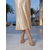 baratos Mulheres-Sandálias femininas douradas com salto bloco e rede de strass - sapatos elegantes para jantares de resort em férias.