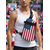 billige Tilbehør-Herrebrystveske i polyester med USA-flagg, stor slyngeryggsekk og justerbar stropp til USAs 250-årsjubileum, uavhengighetsdagen, fritidsklær og utendørssport