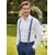 billige Bryllup ACC-Elastiske justerbare seler i polyester for menn i flere farger for bryllupsfester, kontorpendling, forretningsantrekk og formell bruk