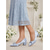 abordables Madre de la Novia/Novio-Zapatos de tacón grueso para mujer: elegantes zapatos azul marino para la madre de la novia en bodas urbanas.
