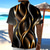 baratos Estampa Geométrica-Homens Gradiente Linhas / Ondas Arte abstrata Camisa Social camisa de botão Camisa social casual Manga Curta Moda Casual Streetwear Férias Primavera Outono Aberto para a Lateral Impressão 3D camisas