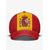 billige Tilbehør-Herrebaseballcaps i polyester i Spanias flaggfarge, justerbar passform, cheerleadinghatt for fotballfans, til kampdager, fotballsupporterarrangementer, fritidssport og utendørs bruk til hverdagsbruk