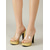 cheap Platform Sandals-Women's Gold Platform Block Heel Sandals, Clear Strap Open Toe Dress Shoes for Cocktail Party, Prom &amp; Evening Events