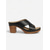 cheap Slide Sandals-Women's Cross-Strap Chunky Heel Sandals – Vintage Summer Mule Sandals for Garden Parties, Vacations and Daytime Events