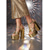 abordables Estilo Disco y Hippie de los años 70-Sandalias de plataforma plateadas estilo disco de los años 70 para mujer: sandalias de tacón alto gruesas con purpurina brillante y diseño de tira en T para fiestas estilo Studio 54 y eventos en