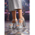 abordables Estilo Disco y Hippie de los años 70-Sandalias de plataforma plateadas estilo disco de los años 70 para mujer: sandalias de tacón alto gruesas con purpurina brillante y diseño de tira en T para fiestas estilo Studio 54 y eventos en