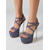 voordelige Platform Sandalen-Glitterende platform sandalen met hoge hakken voor dames - sandalen met bandjes, dikke platformhakken en stilettohakken met strasssteentjes voor de nachtclub of een feestje. &amp;een glamoureuze avond uit