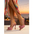 cheap Heeled Sandals-Women's Chic Red and White Gingham High Heel Mules - Elegant Pointed Toe Sandals with Bow Detail &amp; Stiletto Heels for Summer Resort Dinners, Retro Garden Parties &amp; Picnic Chic Styles