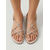 economico Sandali Piani-Sandali da donna comodi e piatti con cinturini, scarpe casual eleganti con punta aperta e tallone elastico per feste in giardino ed eventi all'aperto. &amp;passeggiate estive
