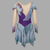 baratos Vestidos de Patinação Artística-Vestidos para Patinação Artística Mulheres Para Meninas Patinação no Gelo Vestidos Roxo Patchwork Thumbhole Com Transparência Elastano Com Stretch Treino Ensaio / Prática Profissional Roupa para