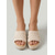 cheap Women-Women's Beige Woven Wedge Sandals - Resort Evening and Vacation Party Shoes