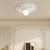 economico Design Anello e Rotondo-Plafoniera tradizionale francese, rotonda, con design a rilievo in resina e vetro, a 1 luce, attacco G9, ideale per corridoio e camera da letto, 110-240 V.