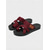 preiswerte Rutschsandalen-Schwarze, atmungsaktive Mesh-Sandalen für Damen mit Kreuzriemen und gepolsterter Sohle – leichte Sommerschuhe für den Strand, zum Spazierengehen und für die Freizeit