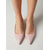 billiga Bröllopsgäst-Rosa låga slingback-skor med blockklack för dam – eleganta trädgårdsskor för bröllopsgäster