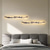 economico Luci da parete-Applique a LED da parete dal design lineare effetto marmo, moderna, per interni, ideale per camera da letto e soggiorno, 110-240 V.