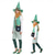 billiga Barnens kostymer-St Patrick Kläder Gruppdräkt Rolig kostym Barn Vuxna Unisex Maskerad Saint Patrick's Day Fest Festival Klä ut
