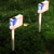 voordelige Pathway Lights &amp; Lanterns-Tuinverlichting op zonne-energie met LED-verlichting in de vorm van een Amerikaanse vlag, buitenverlichting op zonne-energie voor paden en terrassen, inclusief grondpinnen voor gazon- en
