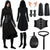 baratos Conjuntos-Medieval Renascentista chique Roupa Manga Comprida Arqueiro Fada Cordões Côr Sólida Fantasia Mulheres Fantasia Baile de Máscaras Festa feira renascentista LARP Adulto Ocasiões Especiais Todas as