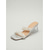 abordables Sandales à talons-Sandales argentées élégantes pour femmes, ornées de fausses perles - sandales transparentes chics, parfaites pour les soirées de vacances et les mariages sur la plage. &amp;galas d'été