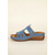 cheap Slide Sandals-Women's Blue Cutout Sandals - Breathable Open-Toe Comfort Slides for Walking &amp; Travel