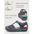 voordelige Platte Sandalen-dames casual comfort sandalen – vintage boogsteun klittenband wandelsandalen met hol ontwerp voor zomer &amp; outdoor gebruik