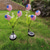 levne Světla cesty &amp; lucerny-Solární LED lampa na trávník s vlajkou USA pro zahrady, terasy, chodníky se super snadnou instalací, ideální pro dekorace na Den nezávislosti.