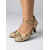 cheap Ballroom Shoes &amp; Modern Dance Shoes-Women's Gold Ballroom Dance Shoes – Glitter Closed Toe Latin &amp; Standard Dance Heels with Ankle Strap