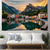 preiswerte Wandteppiche-Amalfiküste, Italien, mediterrane Küstenstadt, sonniger Strand, Meerblick, bunte Häuser, Bogenbrücke, Wandteppich für Wohnzimmer, Schlafzimmer, Studentenwohnheim, Wohnung, Heimdekoration