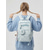 abordables Sacs à dos pour Enfants et Adolescents-Sac à dos à imprimé étoile pour filles préadolescentes sac d'école léger pastel avec rangement multi-poches pour le collège le voyage et une utilisation quotidienne