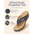 voordelige Slide Sandalen-Comfortabele dames sandalen met sleehak en teenslipper, gevoerde platform sandalen om mee aan te trekken voor een dagje strand.