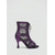 abordables Botas de baile-Botas de baile latino para mujer con pedrería, zapatos de baile de tacón alto con cordones y malla para salsa, tango y bailes de salón. &amp; escenario