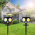 preiswerte Bodenlichter-Solar-Außenstrahler, wasserdichte LED-Solar-Gartenstrahler, Wandleuchten &amp;Bodenleuchten mit Dunkelheitssensor und automatischer Ein-/Ausschaltfunktion, Gartenleuchten für Gartenwege und Gehwege