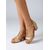 cheap Latin Shoes-Women's Professional Latin Dance Shoes - Gold Satin Low Heel