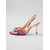 olcso Slingback pumpák-női élénk, többszínű, slingback magassarkú cipők - stílusos hegyes orrú, díszes masnicsomóval &amp;neon díszítések a mindennapi utcai divathoz, sikkes munkahelyi öltözékekhez &amp;nyári társasági események