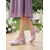 billiga Pumps med blockklack-dampumps med blommig pärla och grov klack – eleganta trädgårdsfestskor