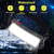 abordables Faros delanteros-Linterna frontal portátil COB con batería de litio recargable integrada, luz LED superbrillante para exteriores, ideal para acampar y pescar.