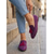 cheap Women's Slip-Ons &amp; Loafers-Women's Elegant Purple Suede Loafers - Comfortable Pointed Toe Flat Shoes with Stylish Tassel Accent for Daily Office, Casual City Walking &amp; Professional Chic Outfits
