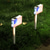 voordelige Pathway Lights &amp; Lanterns-Tuinverlichting op zonne-energie met LED-verlichting in de vorm van een Amerikaanse vlag, buitenverlichting op zonne-energie voor paden en terrassen, inclusief grondpinnen voor gazon- en