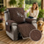 abordables Funda para sillón reclinable-Fundas para sillones reclinables 100 % impermeables, fundas antideslizantes para sillones reclinables con bolsillo, protector de muebles acolchado lavable para sillones reclinables para niños y