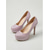 abordables Zapatos de salón de plataforma-Zapatos de tacón alto con plataforma y purpurina para mujer, elegantes zapatos para invitadas de boda en bodas al aire libre. &amp;celebraciones al aire libre