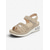 cheap Flat Sandals-Women's Rhinestone-Embellished Air Cushion Sandals - Adjustable Velcro Open-Toe Comfort Shoes for Casual &amp; Outdoor Wear