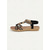 abordables Sandalias Planas-Sandalias planas de estilo bohemio para mujer con adornos de cuentas y tira elástica, zapatos de verano cómodos para playa y salidas casuales.