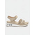cheap Flat Sandals-Women's Rhinestone-Embellished Air Cushion Sandals - Adjustable Velcro Open-Toe Comfort Shoes for Casual &amp; Outdoor Wear