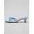 abordables Sandalias deslizantes-Mules elegantes de tacón bajo en azul claro para mujer: sandalias elegantes de punta abierta con detalle de lazo para un estilo francés, ideales para el día a día y las vacaciones de verano.