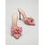 cheap Heeled Sandals-Women's Chic Red and White Gingham High Heel Mules - Elegant Pointed Toe Sandals with Bow Detail &amp; Stiletto Heels for Summer Resort Dinners, Retro Garden Parties &amp; Picnic Chic Styles