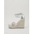 abordables Sandales compensées-Sandales compensées espadrilles à lacets pour femmes, chaussures habillées à brides et bout ouvert pour un dîner à l'hôtel ou des vacances &amp;événements estivaux en soirée