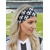 billige Tilbehør-Elastisk pannebånd i polyester med fotballtrykk til dame, svart og hvitt hårbånd til fotballfans for kampdags-heiarbeid, stadionstøtte, fritidssportsklær og hverdagsaktivt antrekk
