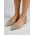 economico Madre della Sposa/Sposo-Ballerine nude da donna decorate – eleganti scarpe a punta con cinturino alla caviglia per la madre della sposa &amp;invitati al matrimonio in giardino